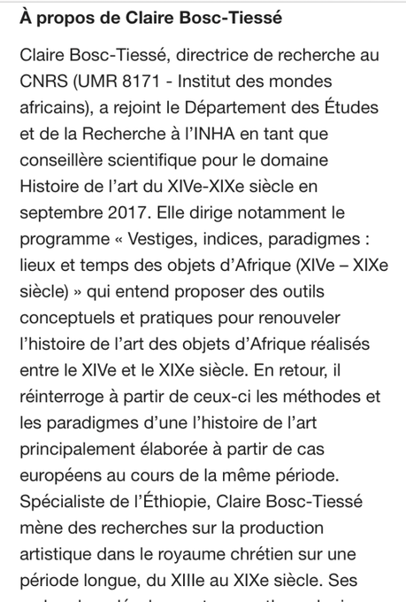 Afrique en musée (I N H A) 14 Juin- 15 Juillet 2023.