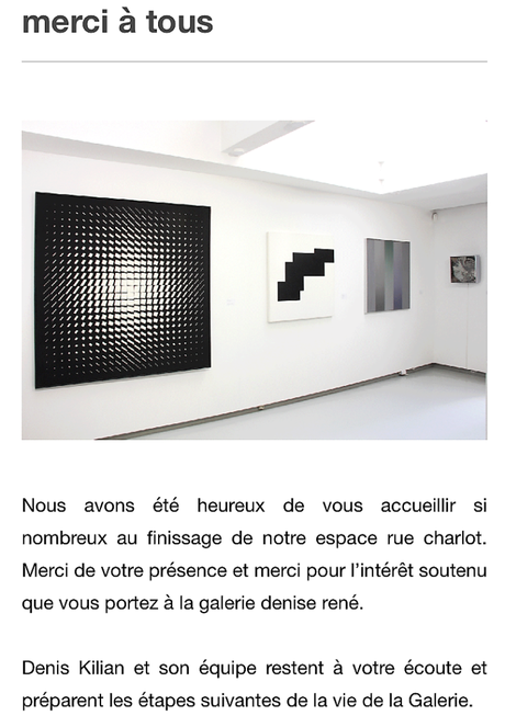 Galerie Denise René  – un lieu – une belle histoire :