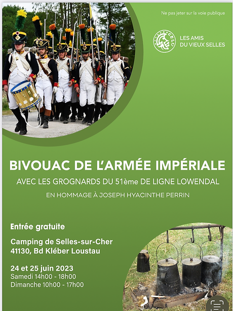 Bivouac de l’Armée Impériale (24/25 Juin 2023) Selles sur cher ( Sologne)