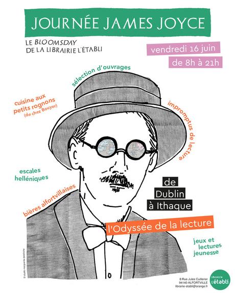 Bloomsday, à la Librairie l'Établi d'Alfortville (94) AFF_16juin_VDEF_instagram