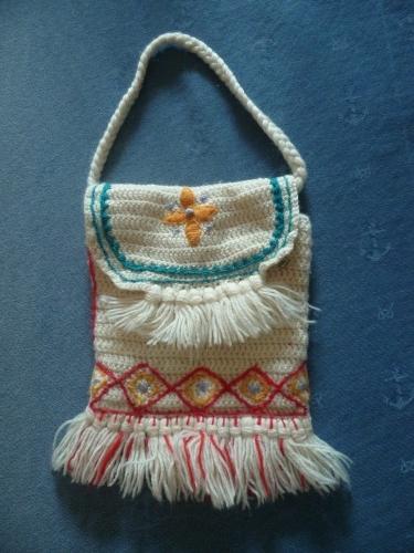 REALISE AU CROCHET quand j'avais 18 ANS tricot,crochet,aiguilles,laine,sac,ouvrages