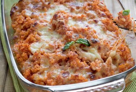 gratin de riz à la tomate ww