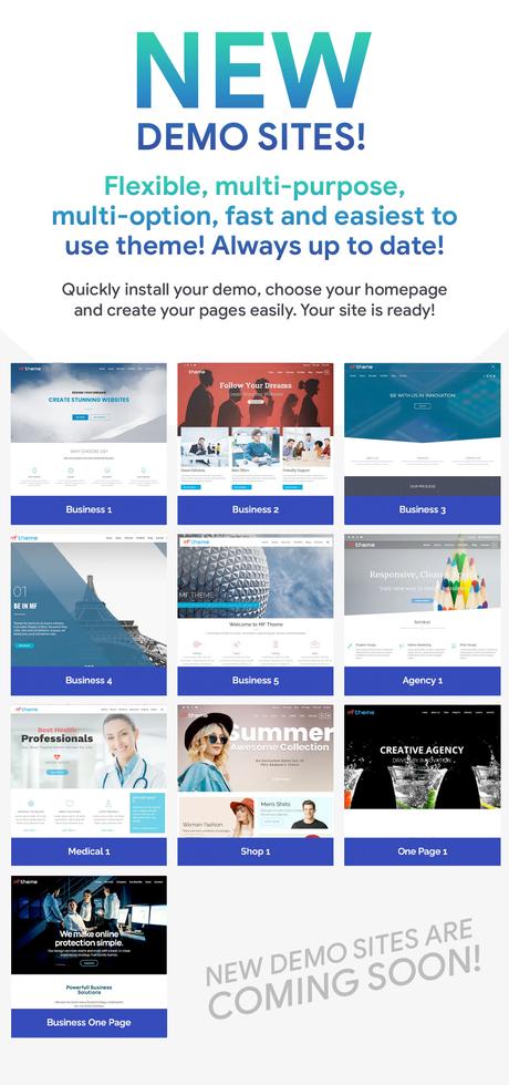 MF – Thème WordPress polyvalent Thèmes WordPress Premium - En-têtes