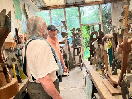 dans la série « visite d’un atelier » celui de Philippe Scrive -à Fontenay aux roses.