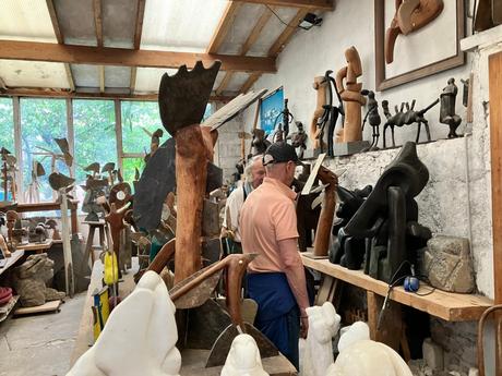 dans la série « visite d’un atelier » celui de Philippe Scrive -à Fontenay aux roses.