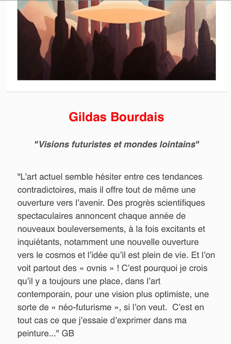 Galerie La Capitale – exposition : Gildas Bourdais – jusqu’au 1er Juillet 2023.