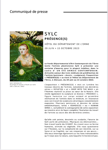 FDAC (Orne) SYLC    « Présence(S)  29 Juin au 15 Octobre 2023.