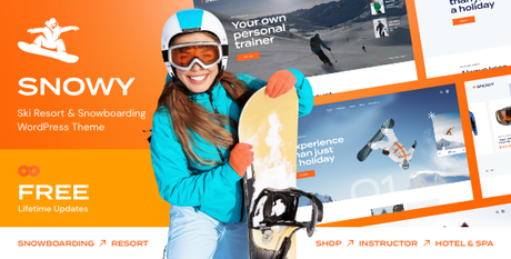 Snowy – Thème WordPress pour station de ski et snowboard