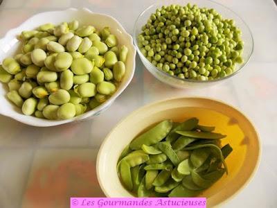 Cosses de fèves farcies à la crème de jus de petits pois (Vegan) Cosses de fèves farcies à la crème de jus de petits pois (Vegan)