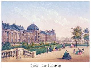 Le Palais des Tuileries, en 1870