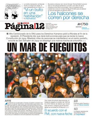 Marche aux flambeaux en soutien aux victimes de la répression à Jujuy [Actu]