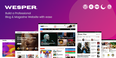 Wesper – Thème WordPress pour blogs et magazines
