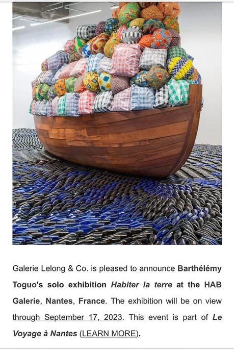 Galerie Lelong & Co. « Barthélémy Toguo »