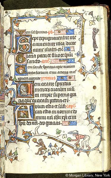 Livre d'Heures, Saint-Omer, 1320-29, Morgan MS M.754 fol. 20r