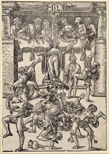 1520 ca . Monogrammiste HL (Hans Leinberger attrib, Danse mauresque autour de Frau Welt, Vienna, Albertina