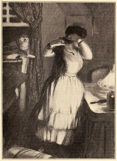 1910 Illustration Armand Masson Contes etranges Edgar Allan Poe Assassinat de la rue Morgue B