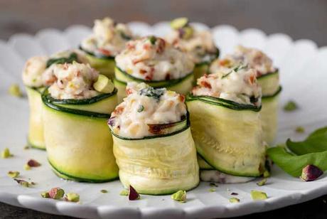 Roulés de Courgettes au Fromage de Chèvre ww