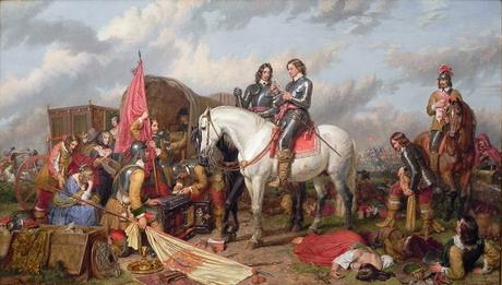 Cromwell à la bataille de Naseby en 1645, par Charles Landseer, 1851