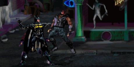 Combattre des ennemis dans Batman Forever The Arcade Game