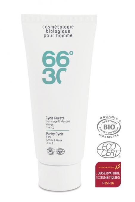 Le meilleur des soins homme visage et corps à prix doux Gommage & Masque Visage 3-en-1 100 ml 66°30