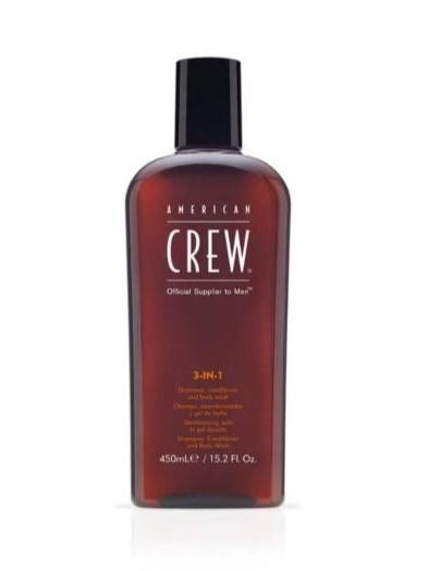 Le meilleur des soins homme visage et corps à prix doux 3-en-1 Shampooing, Soin & Gel Douche AMERICAN CREW