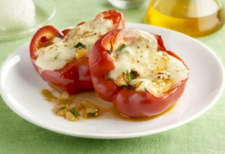 poivrons farcis au chèvre frais ww