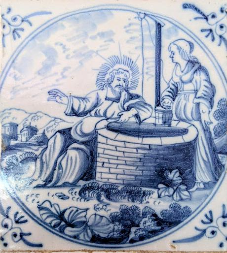 Pagodenburg (Park Nymphenburg) —  Biblische Szenen aus Delfter Keramik / Scènes bibliques en carreaux de Delft