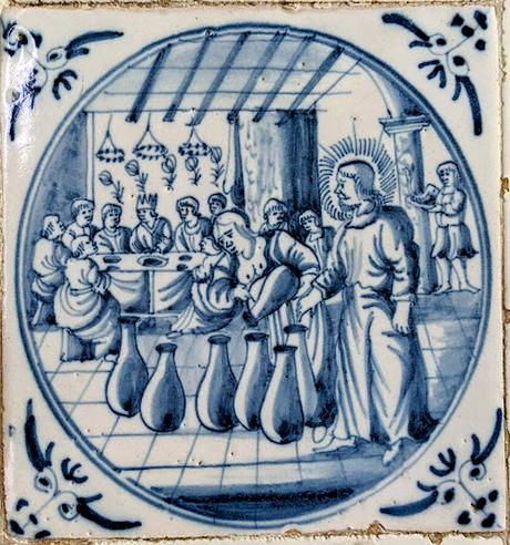 Pagodenburg (Park Nymphenburg) —  Biblische Szenen aus Delfter Keramik / Scènes bibliques en carreaux de Delft
