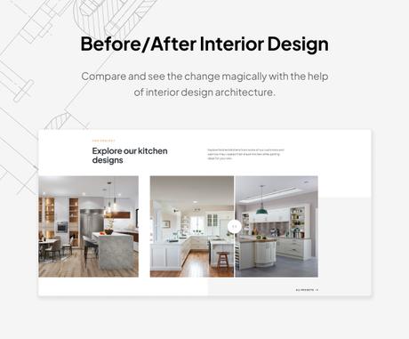 Thème WordPress pour le design d'intérieur de Kitchor