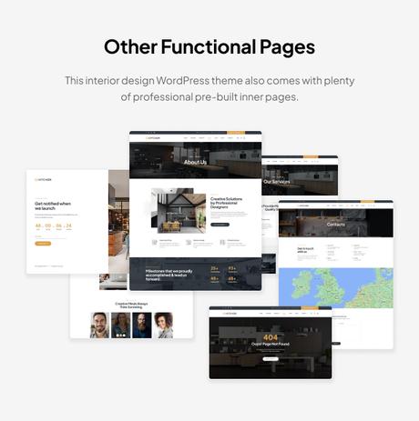 Thème WordPress pour le design d'intérieur de Kitchor