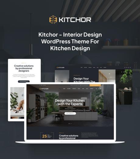 Thème WordPress pour le design d'intérieur de Kitchor