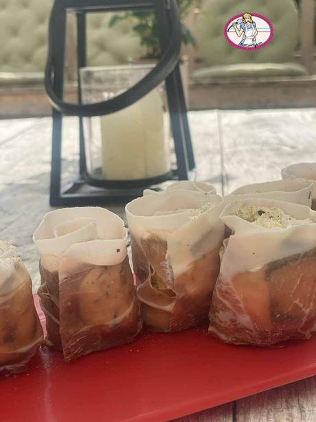 Les roulés au speck, courgettes et ricotta minute