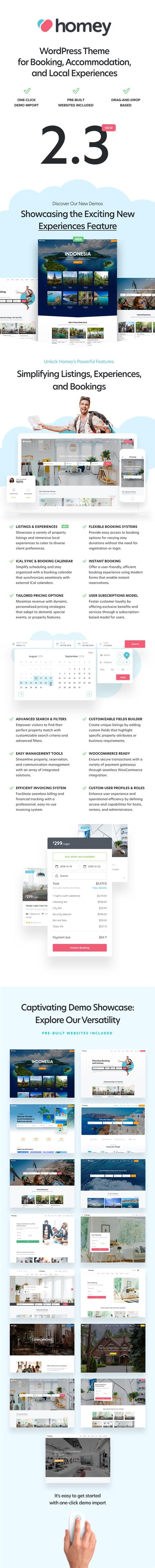 Homey - Thème WordPress de réservation et de location - 6