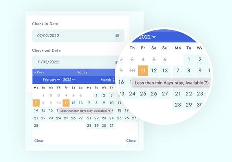 Règles de réservation flexibles de l'hôtel