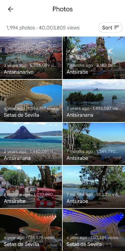 Mes photos  sur Google Maps