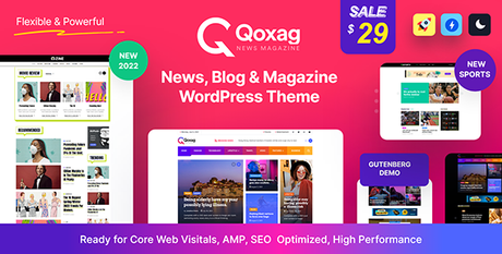 Qoxag – Thème WordPress Magazine d’actualités