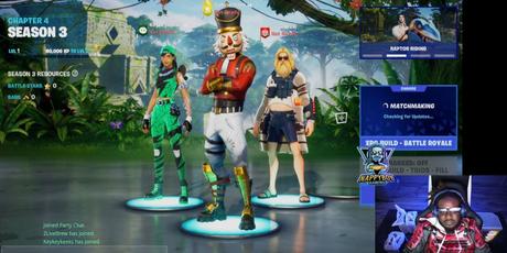 Une image de Tpain diffusant Fortnite sur Twitch