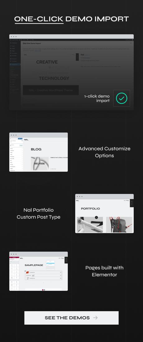 Nal – Thème WordPress du portefeuille créatif Nal - Thème WordPress du portefeuille créatif - 2