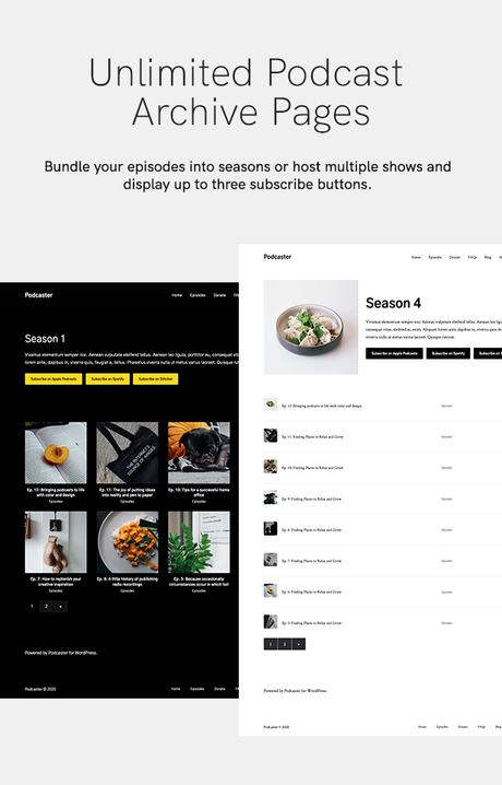 Podcaster – Thème WordPress Multimédia Podcaster - Thème WordPress Multimédia - 13