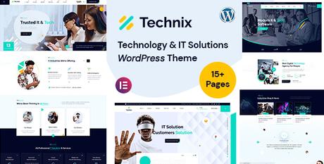 Technix – Thème WordPress pour technologies et solutions informatiques