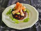 noir langoustines avocat