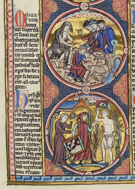 1226-1275 Bible moralisee Oxford Bodleian Library MS. Bodl. 270b fol 213v