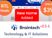 Braintech Thème WordPress pour technologies solutions informatiques