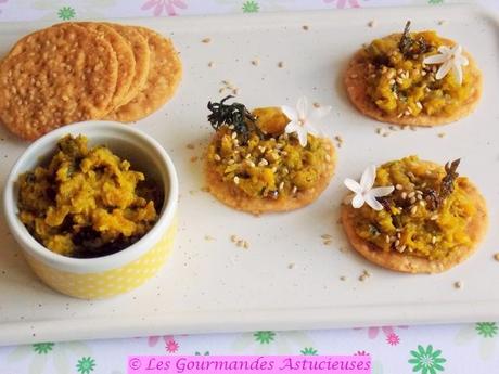 Tartinade aux carottes confites et aux 2 basilics (Vegan)