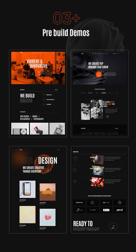 Boozy – Thème WordPress pour agence créative Boozy - Thème WordPress pour agence créative