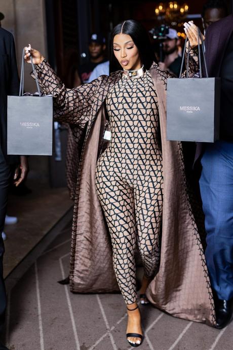 Cardi B spotted at the Messika annual High Jewelry presentation