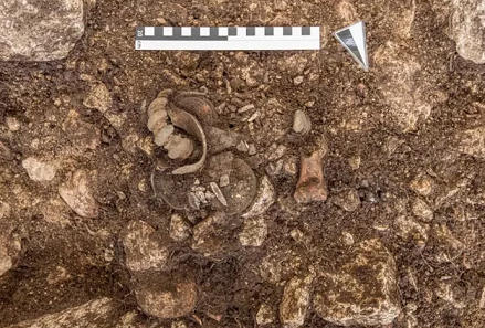 Une sépulture à crémation du début de l'âge du fer contenant des bijoux en bronze et de rares fragments de textile trouvée en Autriche