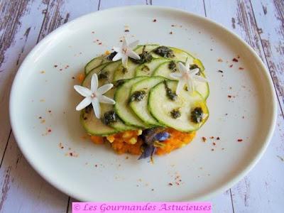 Courgette et carottes pour une entrée surprenante (Vegan) Courgette et carottes pour une entrée surprenante (Vegan)