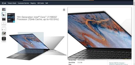 Comment construire une loupe d’image avec Vanilla JavaScript Capture d'écran d'une loupe d'image sur Amazon
