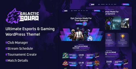 Galactic – Thème WordPress eSports et jeux